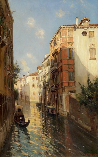 Waterway in Venice by Bernardo Hay